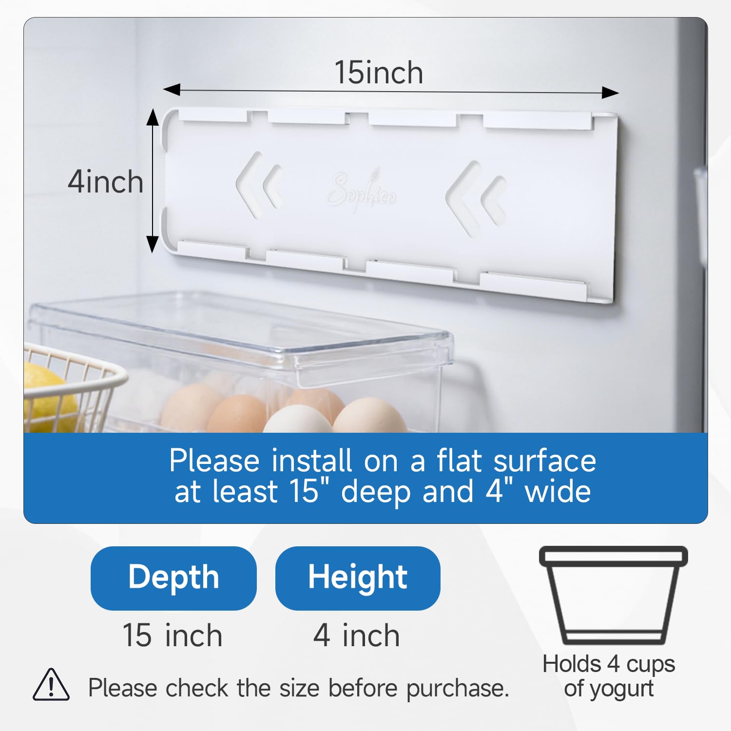 Sophico adhesive tapes installation demonstrates secure mounting.