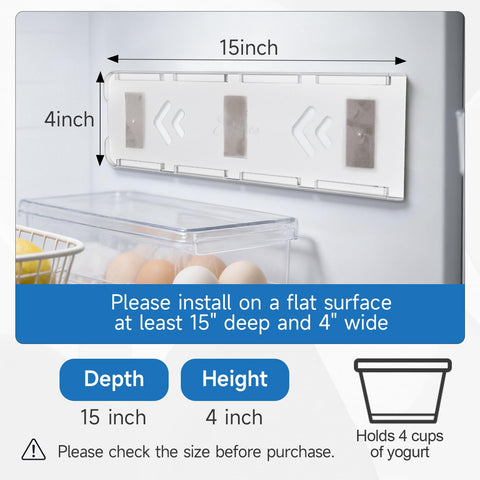 SOPHICO yogurt slider 15x4 inch compact size fits standard yogurt cups