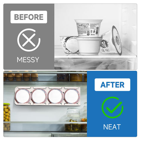 Sophico fridge organizer suitable for wall or cabinet use.