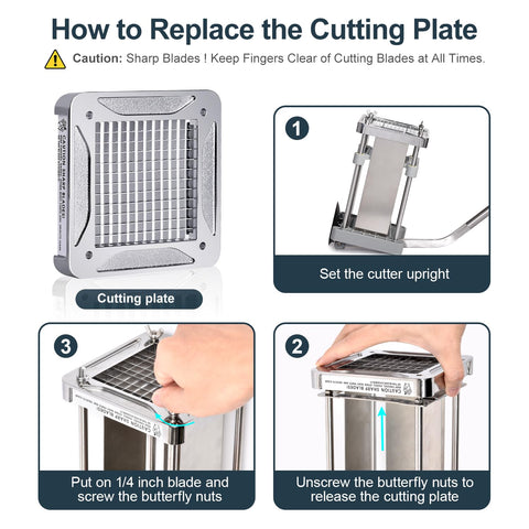 Sopito French Fry Cutter has compact design and easy cleaning.