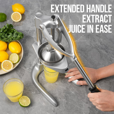 Sopito large-capacity juicer fits most oranges for quick, continuous juice.