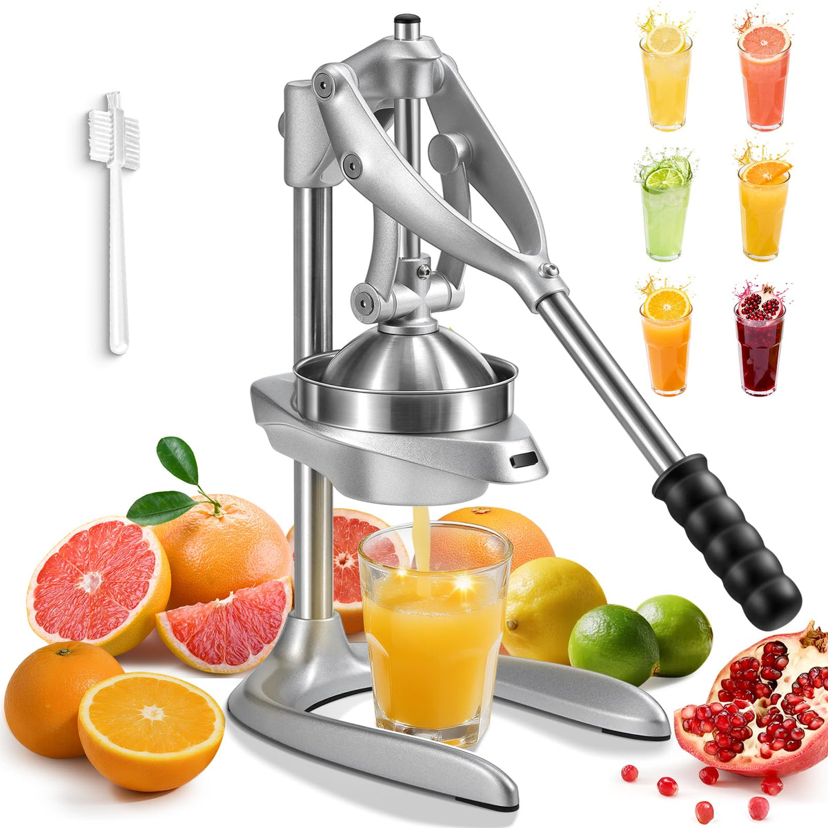 Sopito Manual Juicer with extended handle for effortless squeezing and fresh juice.