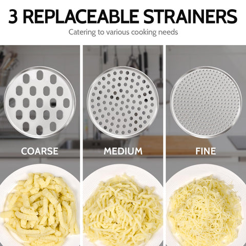 Sopito stainless steel body resists warping under heavy-duty kitchen use.