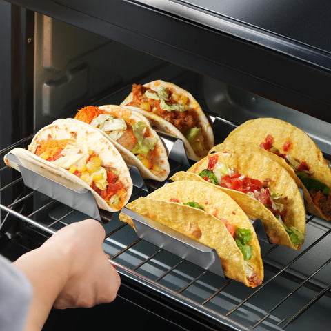 Sopito dishwasher-safe taco rack cleans in seconds after a feast.