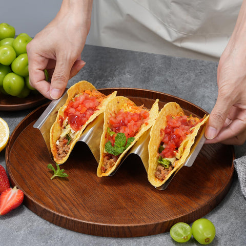 Sopito taco tray designed for easy oven-bake and seamless serving.