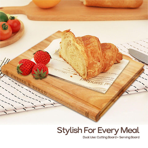 Soravita cutting board on shelf display blends decor with kitchen functionality