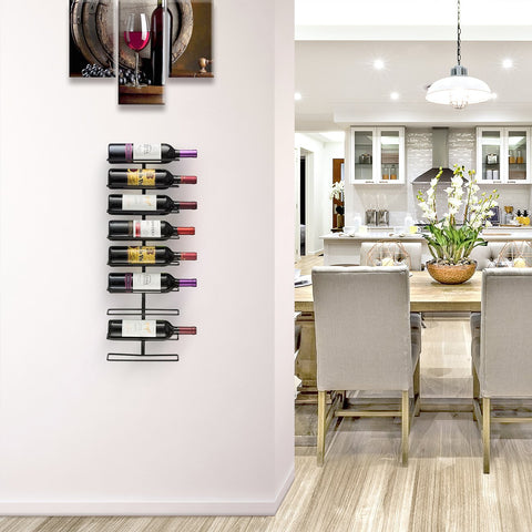 Sorbus compact dimensions fit typical wine bottles without crowding on the wall