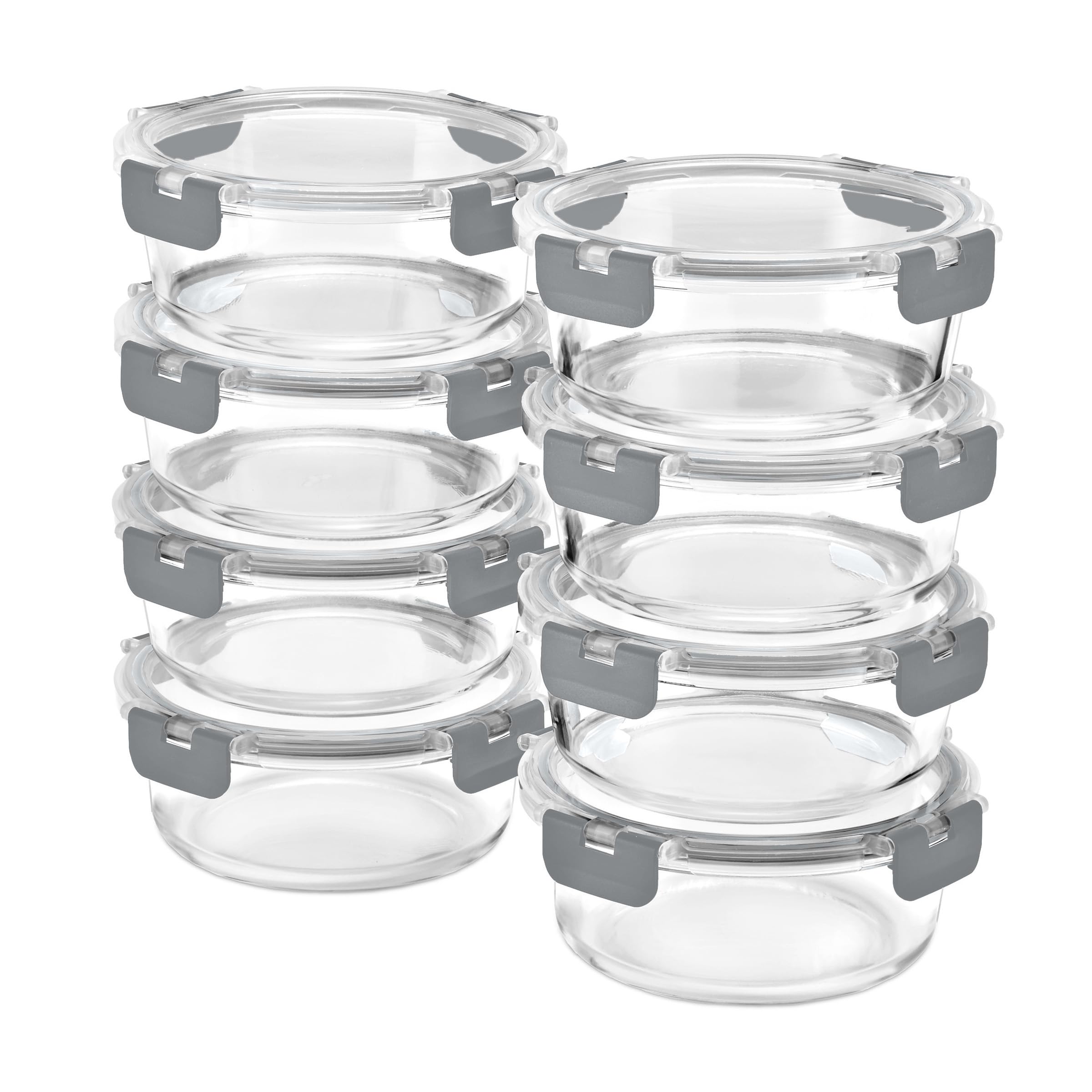 Sorbus 4-cup capacity round container ideal for portioned meals.