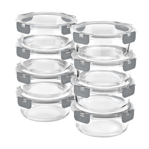 Sorbus 4-cup capacity round container ideal for portioned meals.
