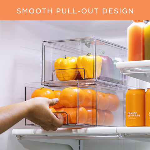 Sorbus acrylic kitchen organizer with crystal-clear view for quick item checks.