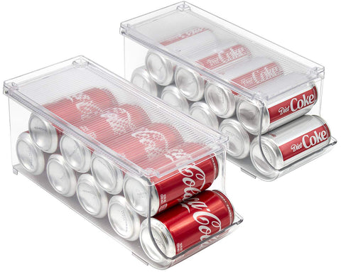 Sorbus four-pack can storage system keeps space organized and efficient.
