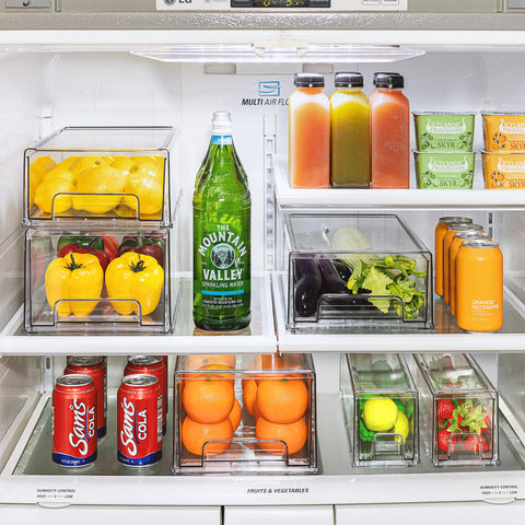 Sorbus fridge drawer organizer with smooth sliding action