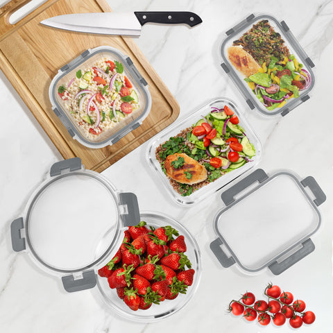 Sorbus freezer-safe glass meal prep container for pre-portioned meals.
