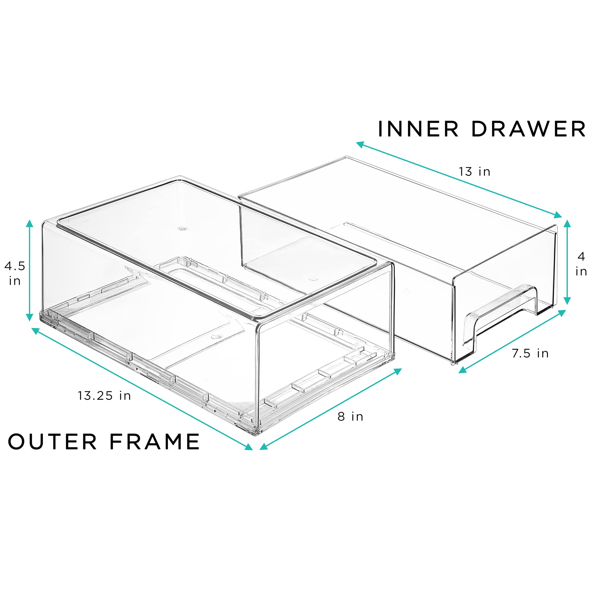 Sorbus inner outer dimensions help fit standard refrigerators