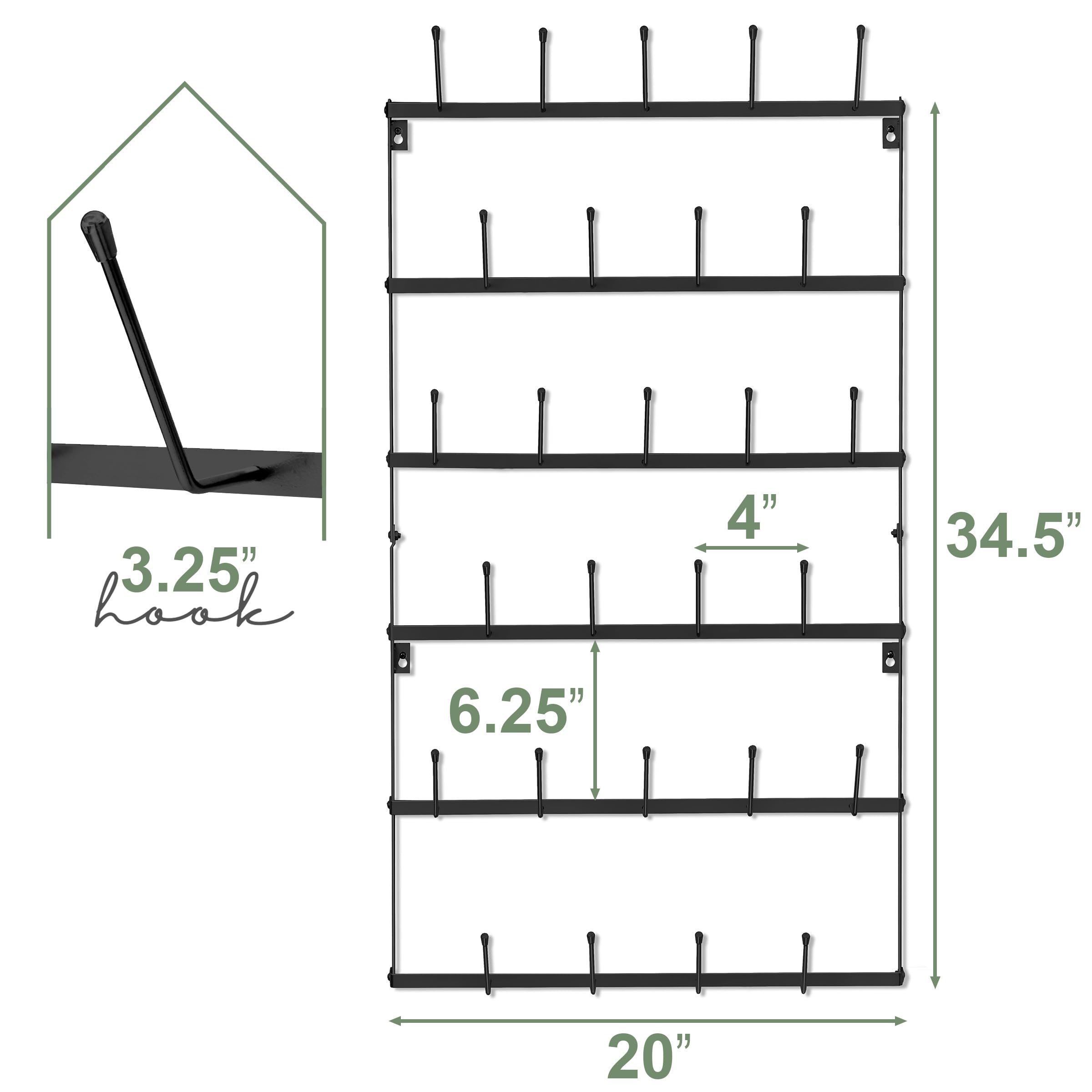 Sorbus kitchen decor mug rack enhances decor while keeping cups reachable.