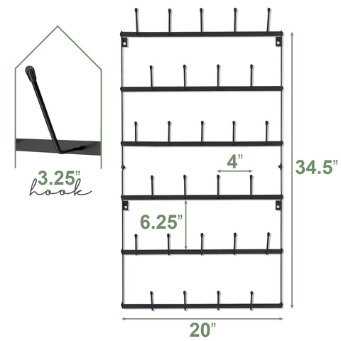Sorbus kitchen decor mug rack enhances decor while keeping cups reachable.