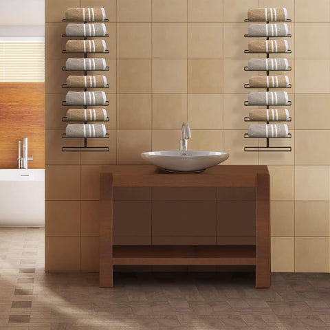 Sorbus modern kitchen or home bar decor using space saving wall racks
