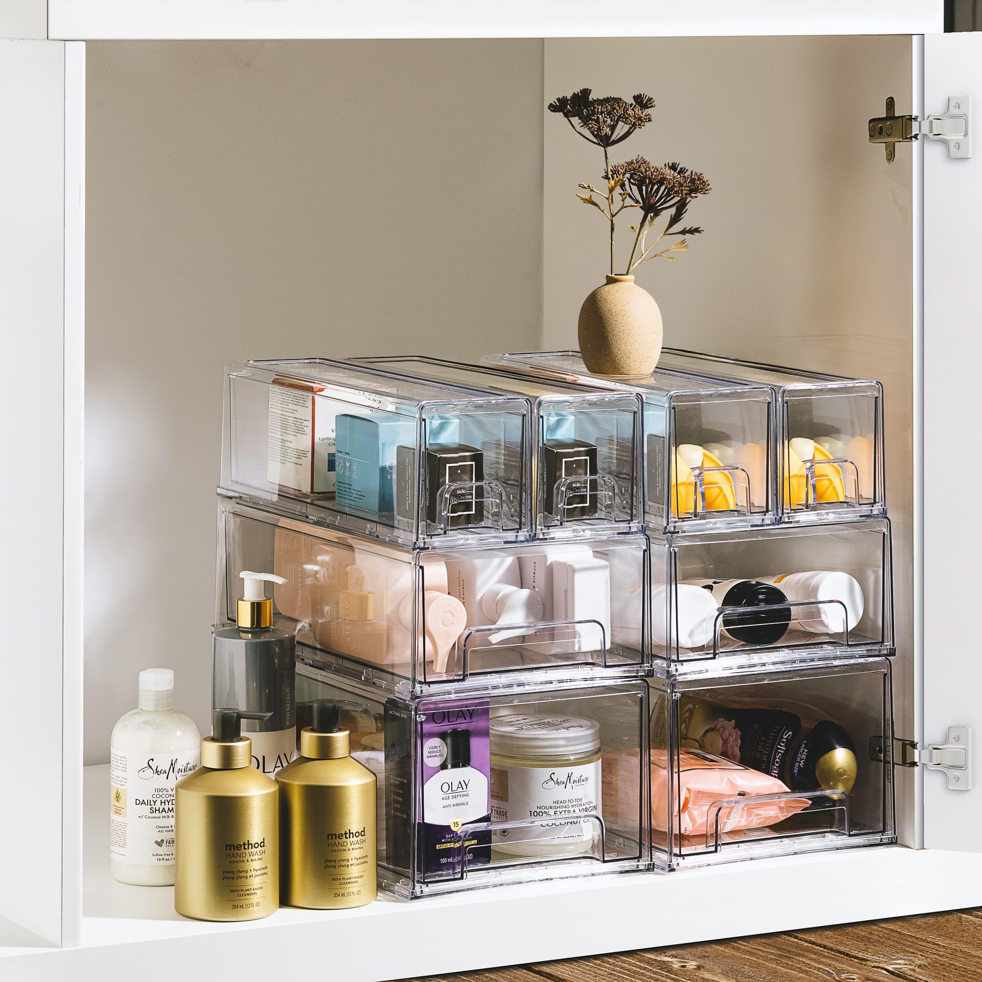 Sorbus fit inside standard fridge shelves for organized storage