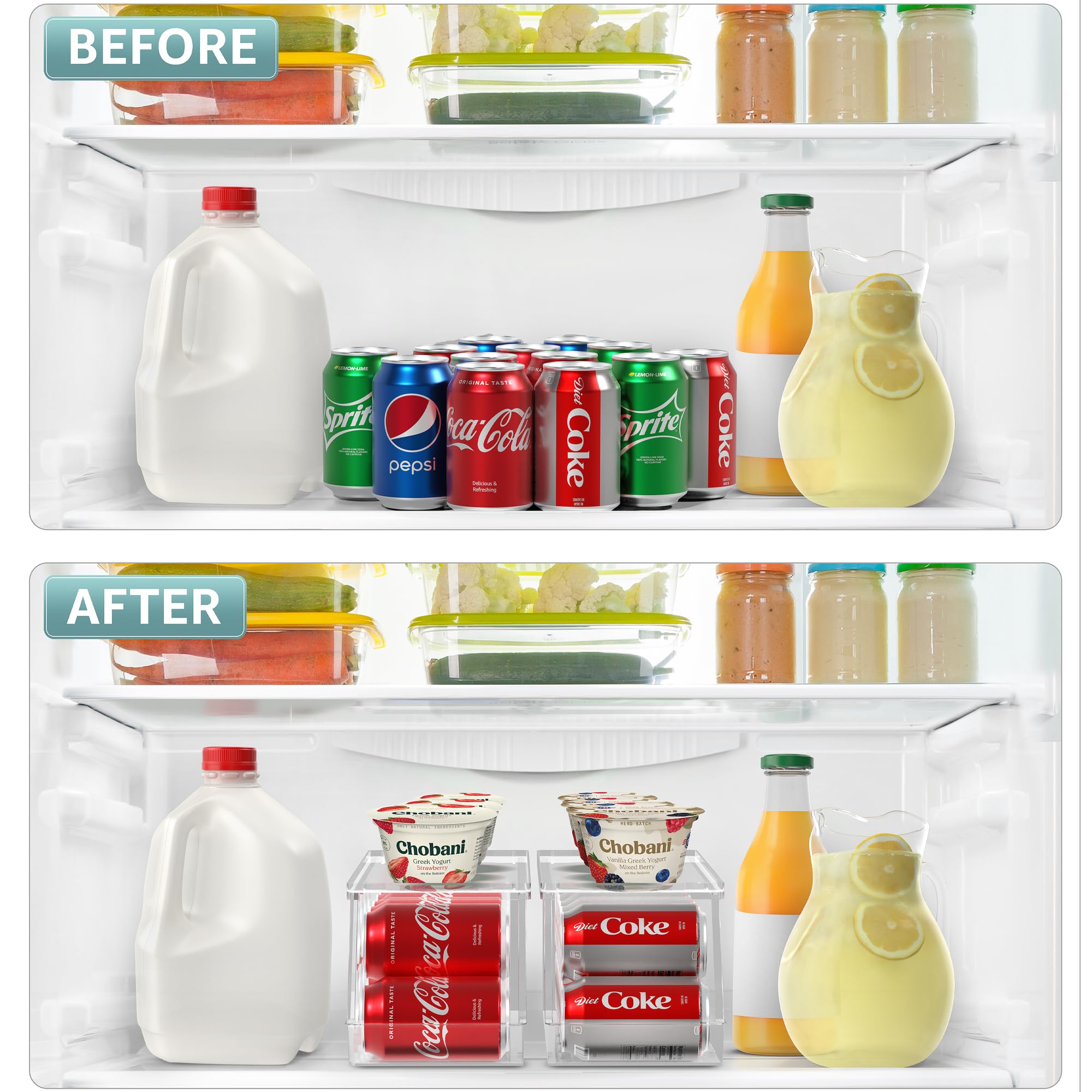 Sorbus BPA-free transparent design displays drinks neatly.