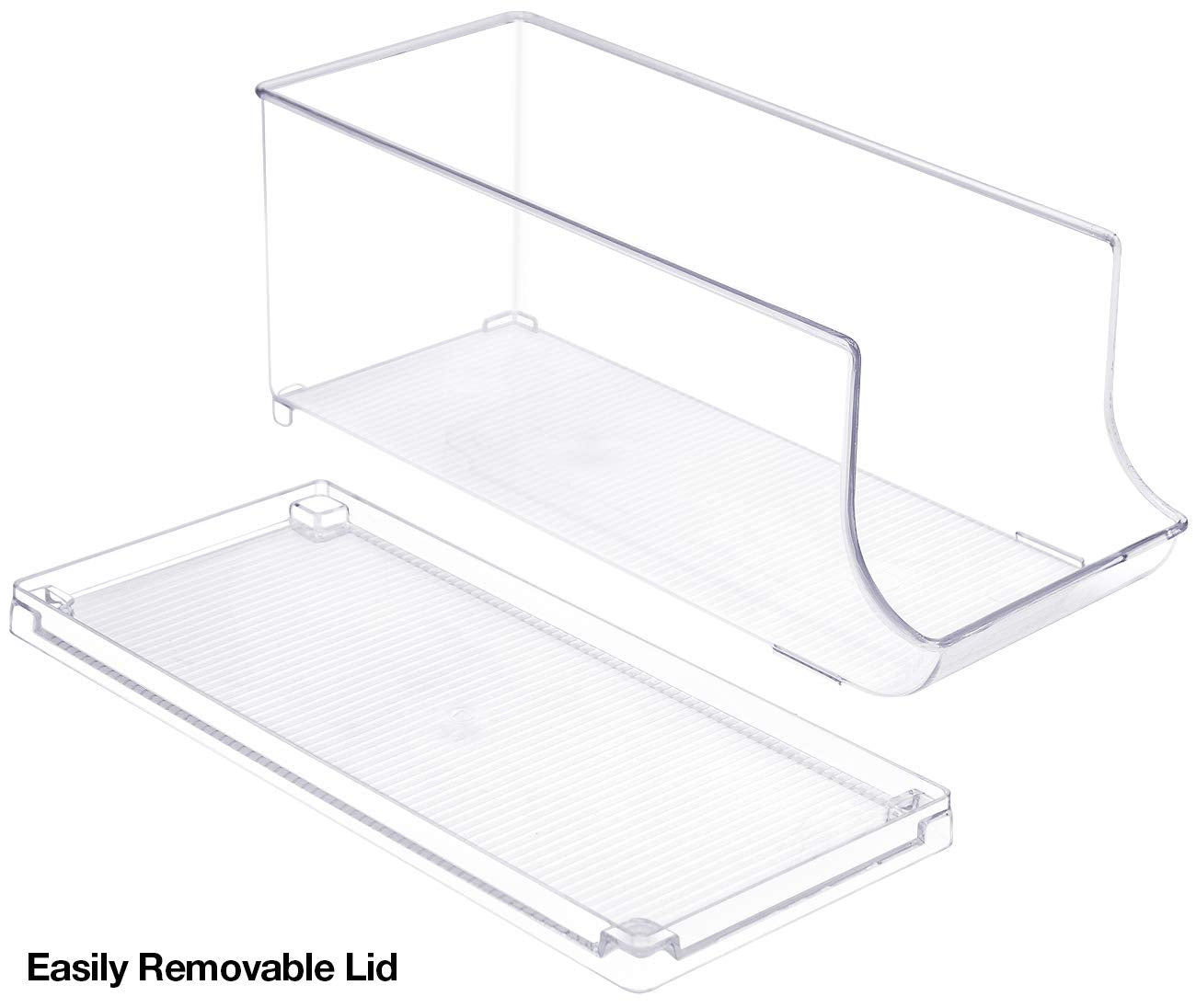 Sorbus organizer suitable for freezer use with cans neatly stacked
