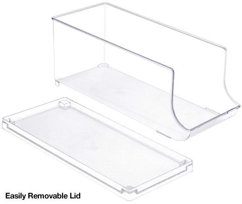 Sorbus organizer suitable for freezer use with cans neatly stacked