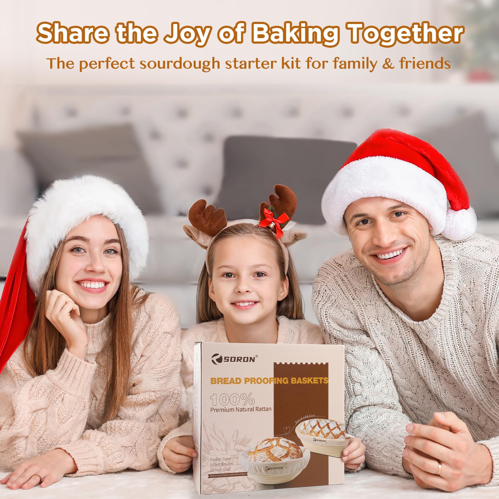 SORON gift set packaging showing a complete bake-ready kit.