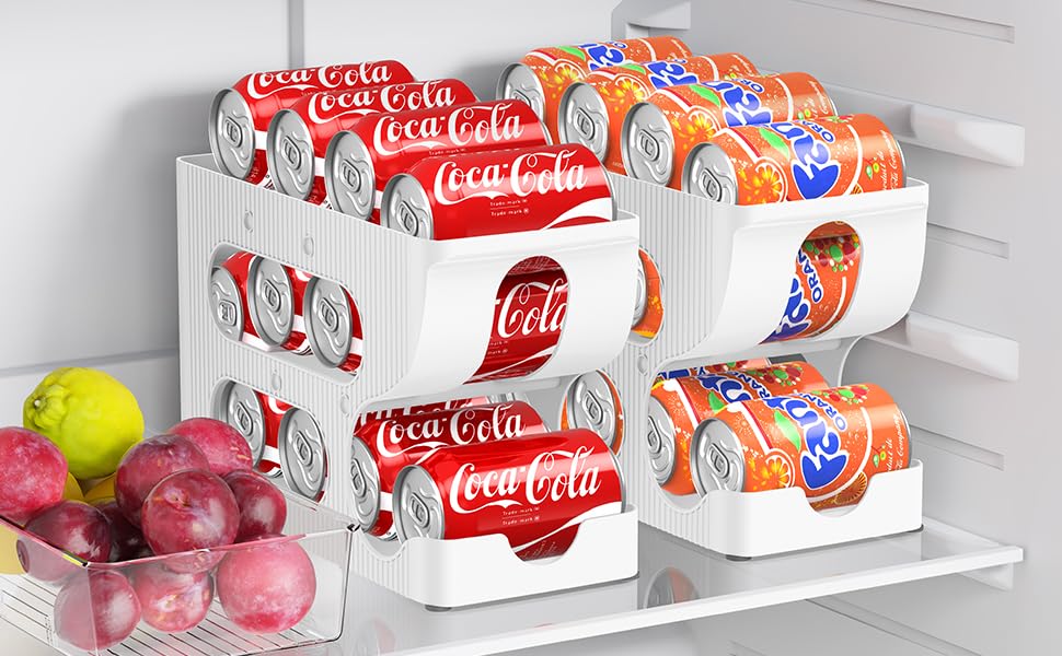 Sotfamily holds 24 standard 12oz cans for bulk storage.