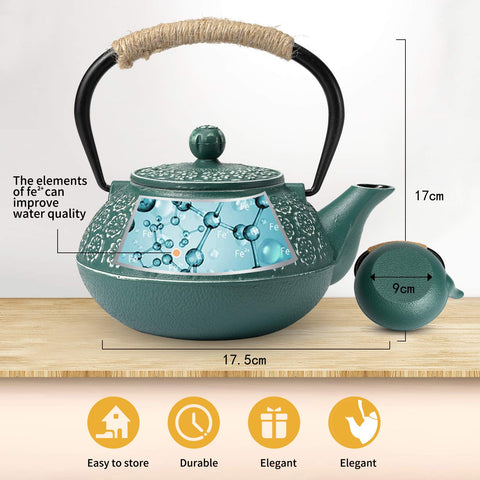 Sotya teapot with twine-wrapped handle for confident pouring