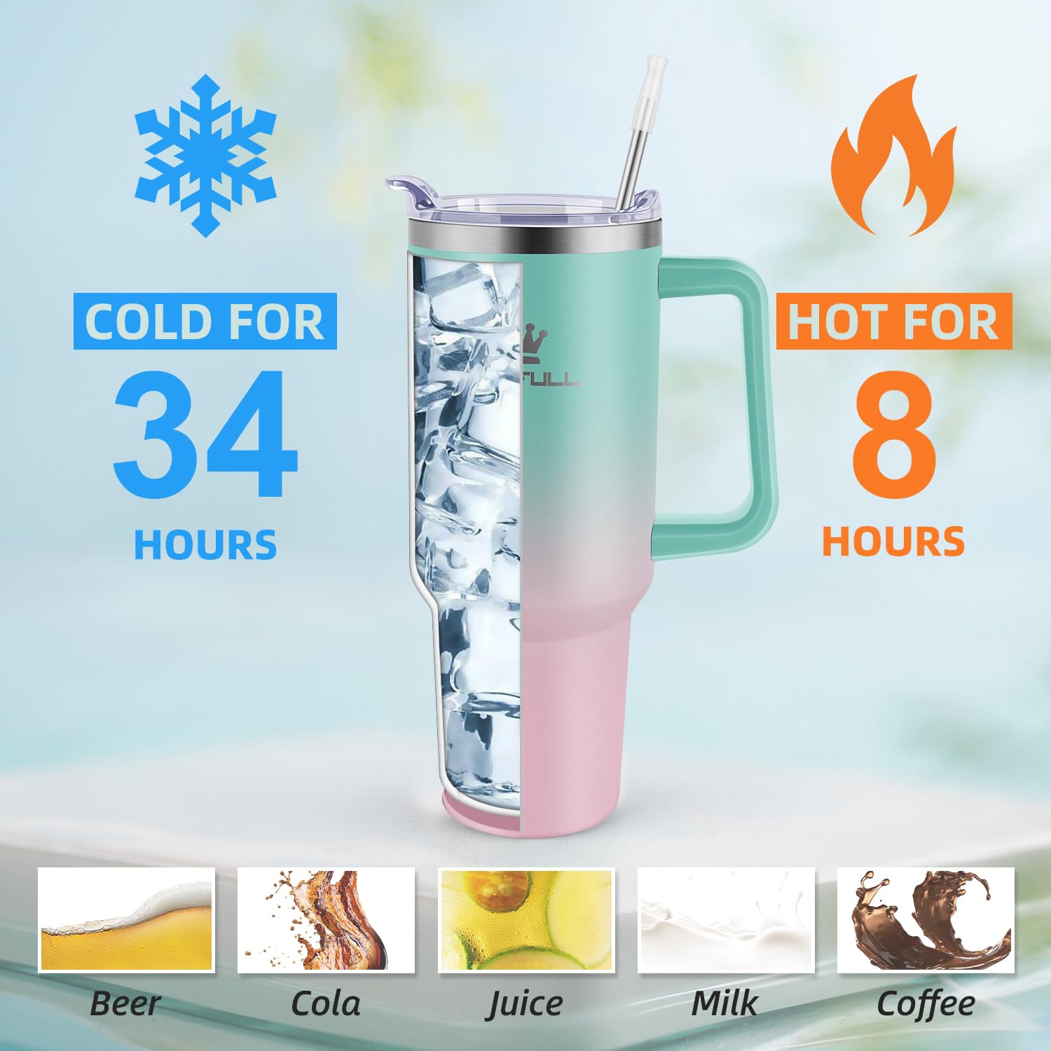 Soufull stainless steel construction provides durability and BPA-free materials.