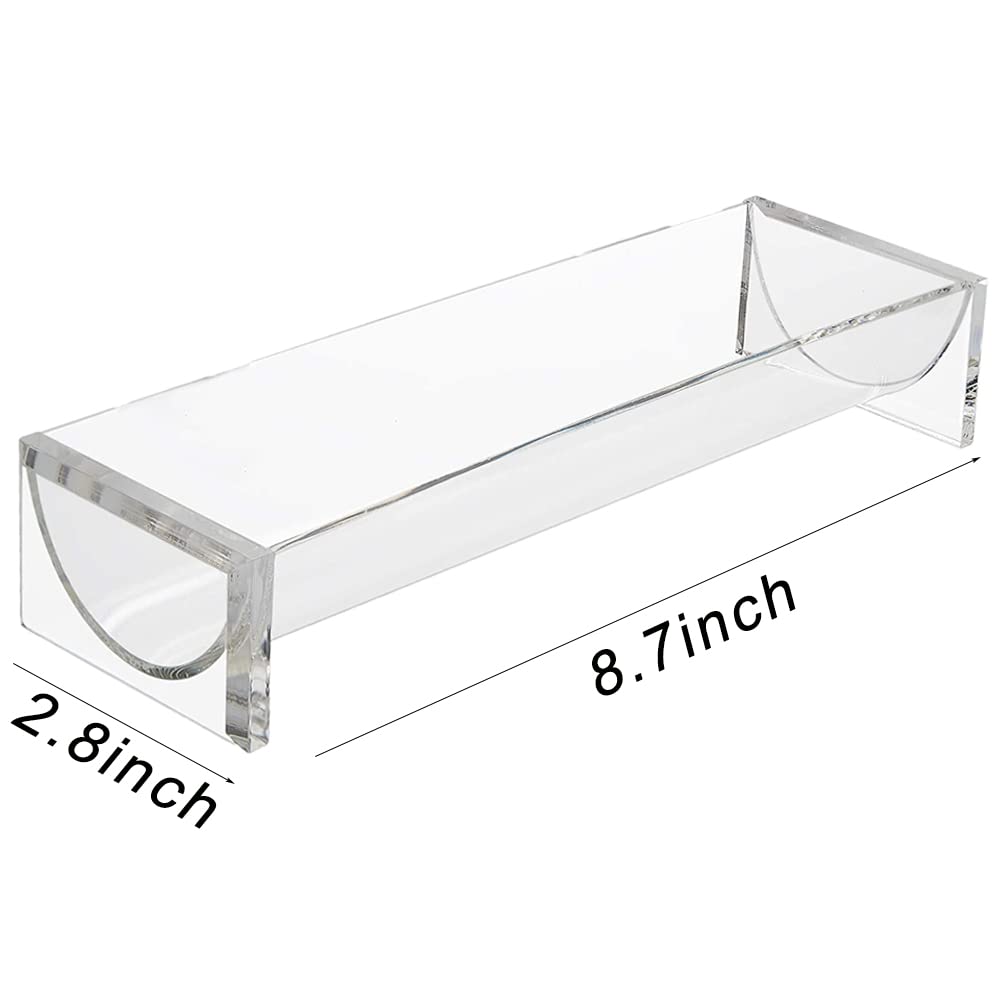 SOUJOY acrylic biscuit server rectangle showcases small treats with durable clarity.