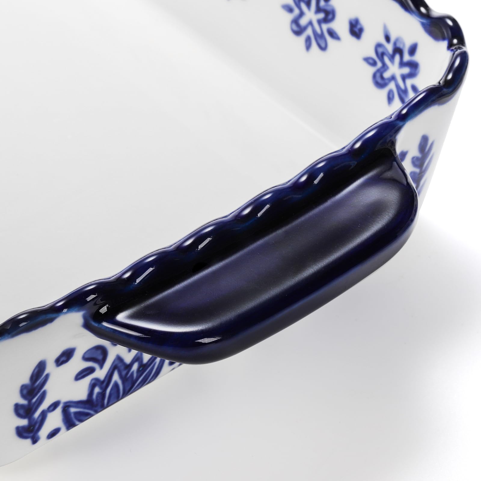 SOUJOY porcelain bakeware small rectangular pan for single portions.