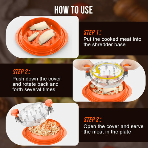 SoulLife Chicken Shredder compact storage fits in drawers.