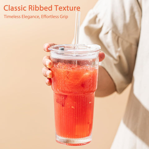 SoulTimes dishwasher-safe glass tumblers for easy cleanup.