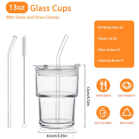 SoulTimes thick-walled glass tumbler keeps beverages cool or warm.