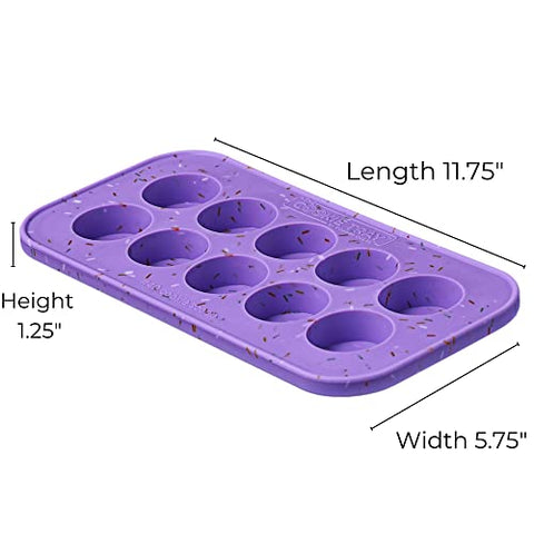 Souper Cubes 2-pack stacked trays, space-saving freezer organization.