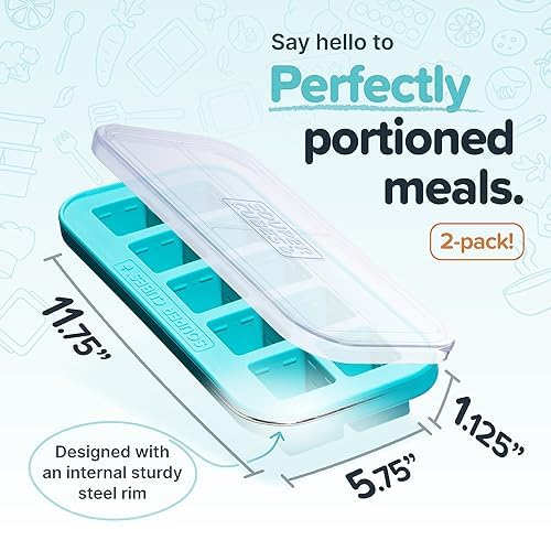 Souper Cubes garlic freezer tray keeps minced garlic handy and mess-free.