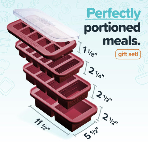 Souper Cubes Cranberry 1-cup tray for single-serving portions