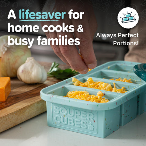 Souper Cubes dishwasher-safe and oven-safe design for versatile kitchen use.
