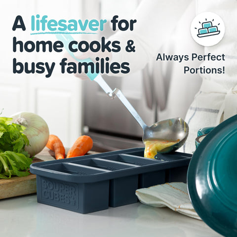 Souper Cubes dishwasher-safe molds simplify cleanup after meal prep.