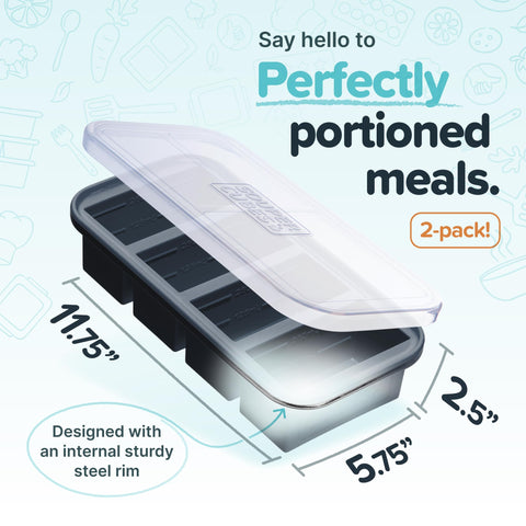 Souper Cubes fill-line indicators ensure precise portioning for quick meals.
