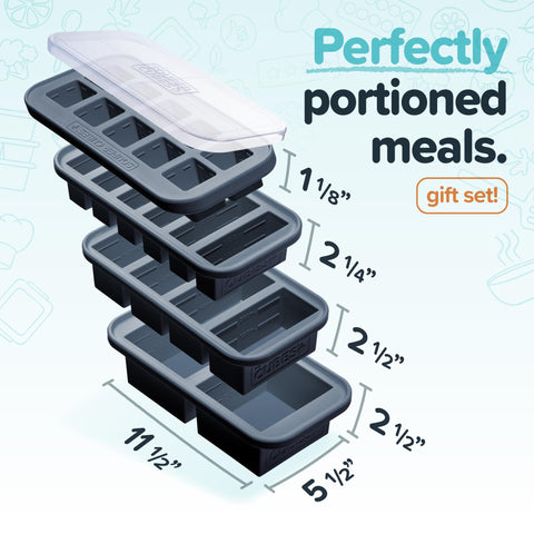 Souper Cubes fill-line marks show precise portions.
