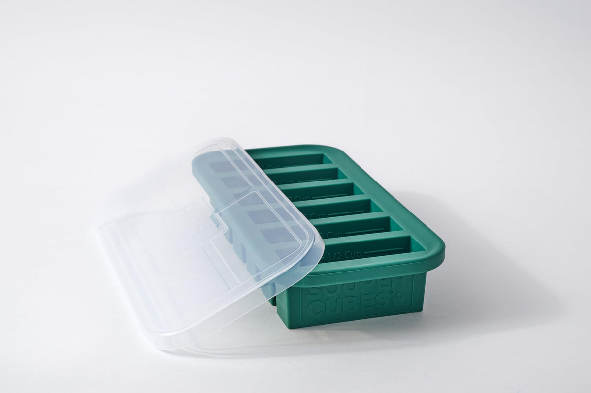 Souper Cubes kale half-cup freezer mold for precise portions