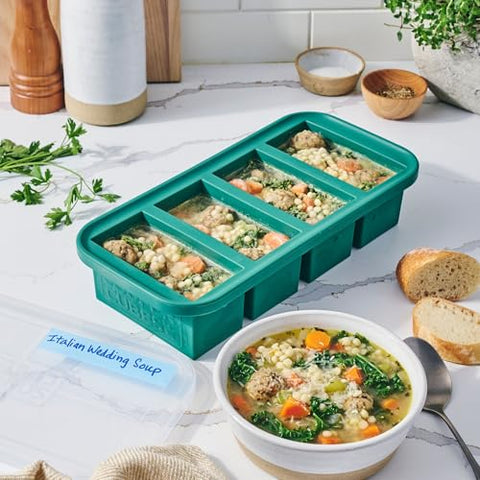 Souper Cubes Kale tray oven-safe up to 415°F