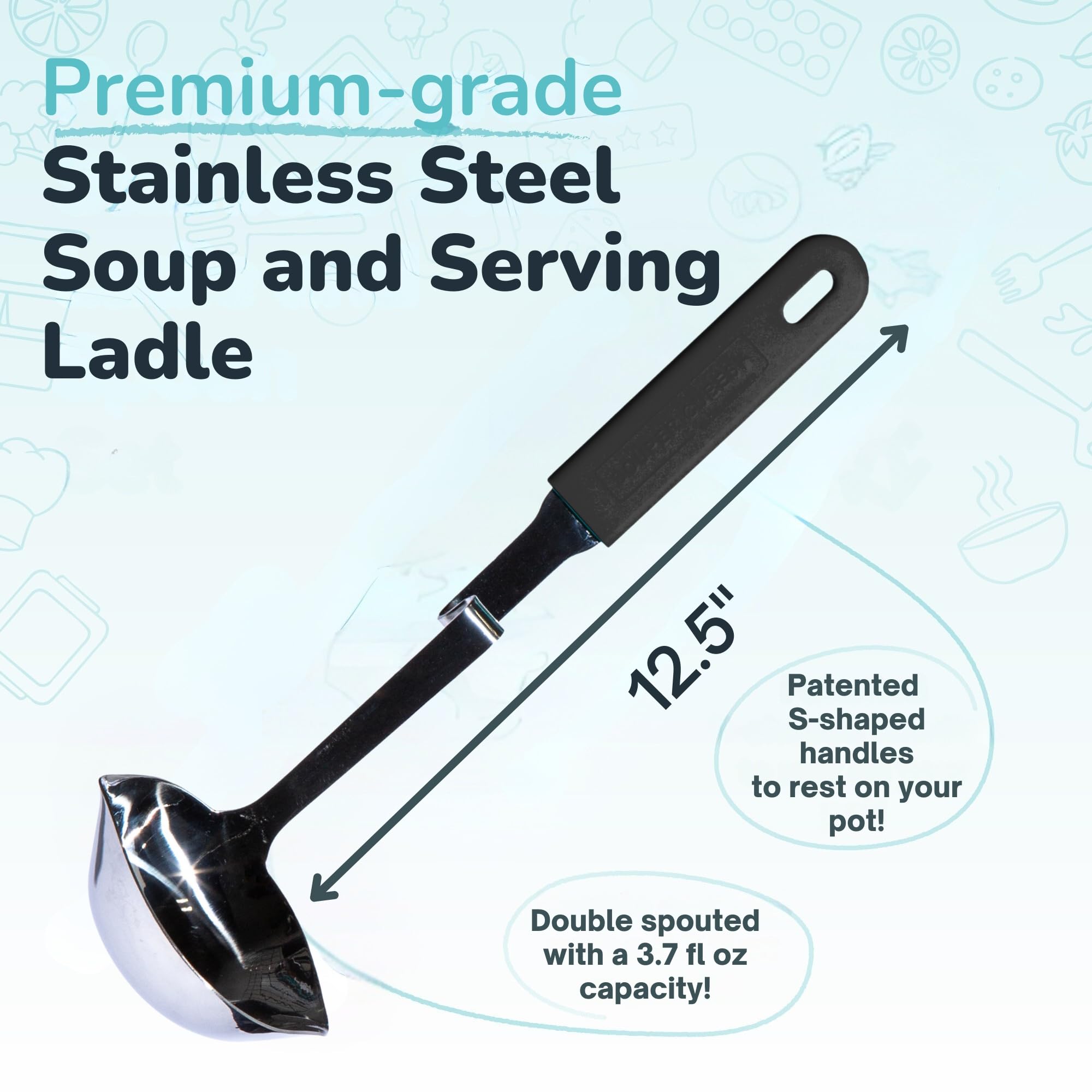 Souper Cubes versatile ladle for soups, stews, pasta and reheated meals