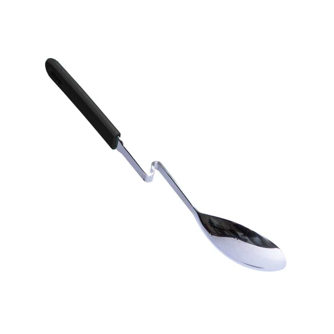 Souper Cubes stainless steel serving spoon with a durable design and silicone handle