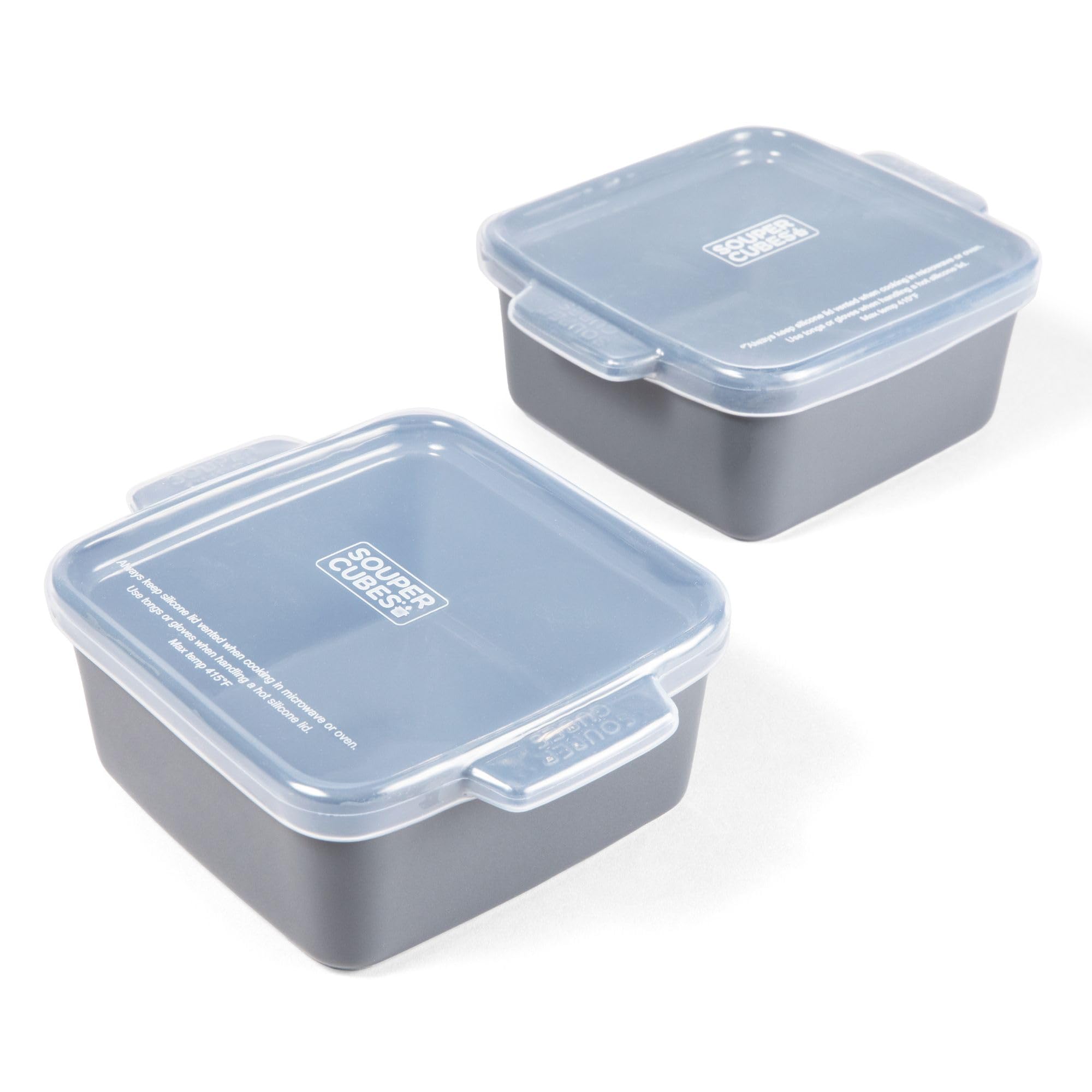 Souper Cubes stoneware 5x5 dish set for convenient reheating portions