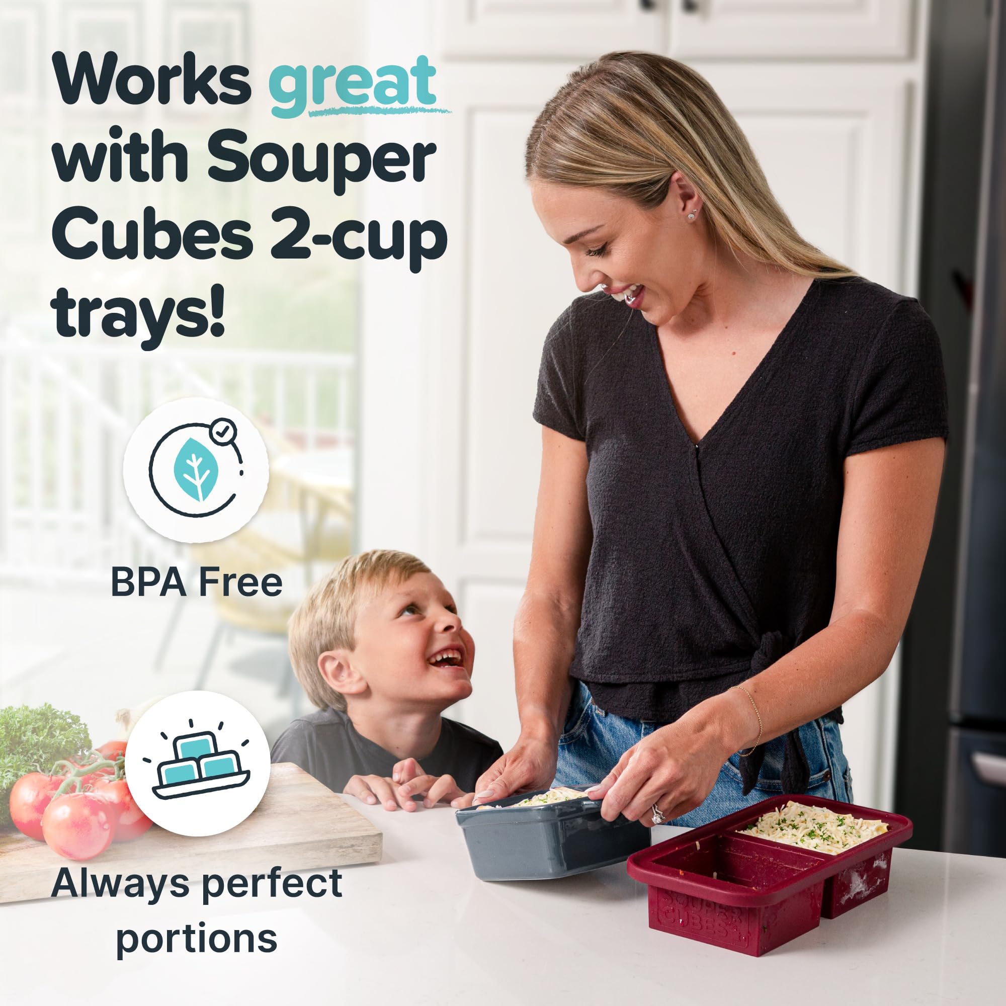 Souper Cubes stoneware oven safe reheat dishes suitable for microwave and broiler