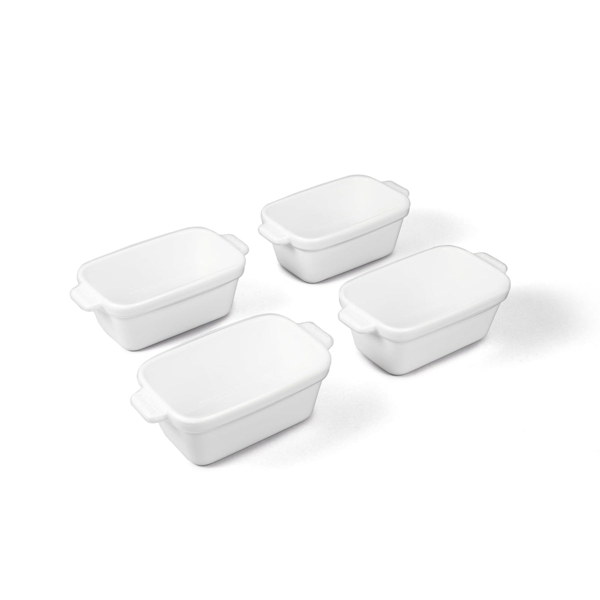Souper Cubes stoneware small dish with silicone cover for easy reheating of single portions.