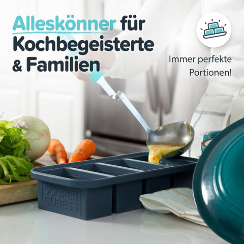 Souper Cubes with steel-reinforced top ensures durable, stable lids
