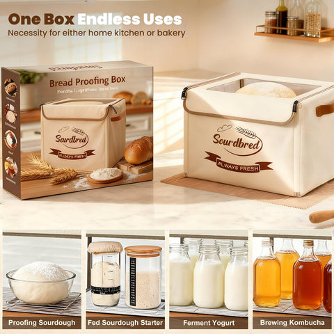 Sourdbred inside versatile use proofing box for sourdough starter and more.